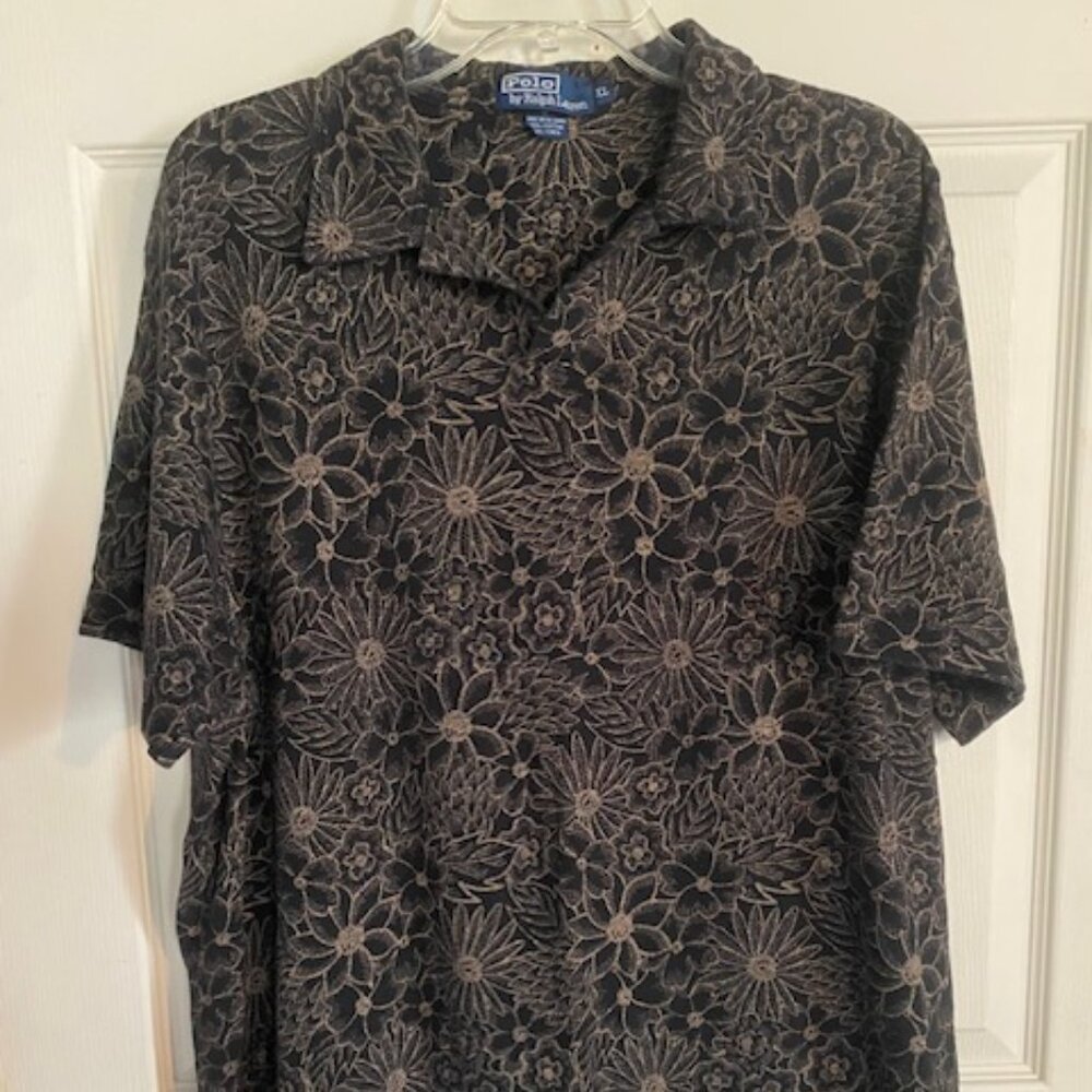 Polo by Ralph Lauren Men's Floral Print Polo Size XL